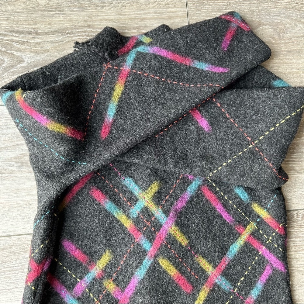 Talbots Abstract Printed Pure Wool Felted Jacket - Picture 15 of 15